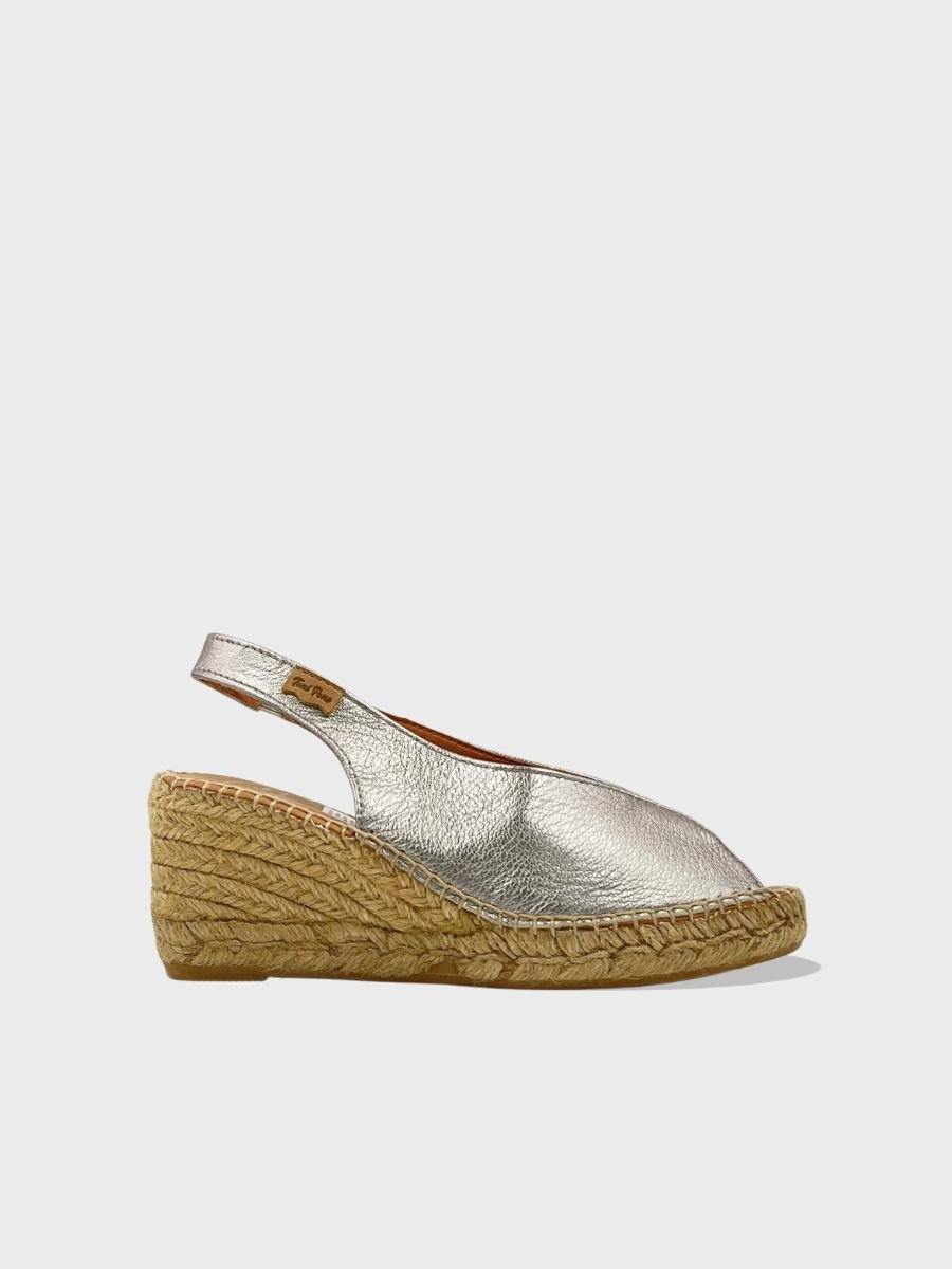 Alpargata de cuero estilo peep toe | LAILA-P