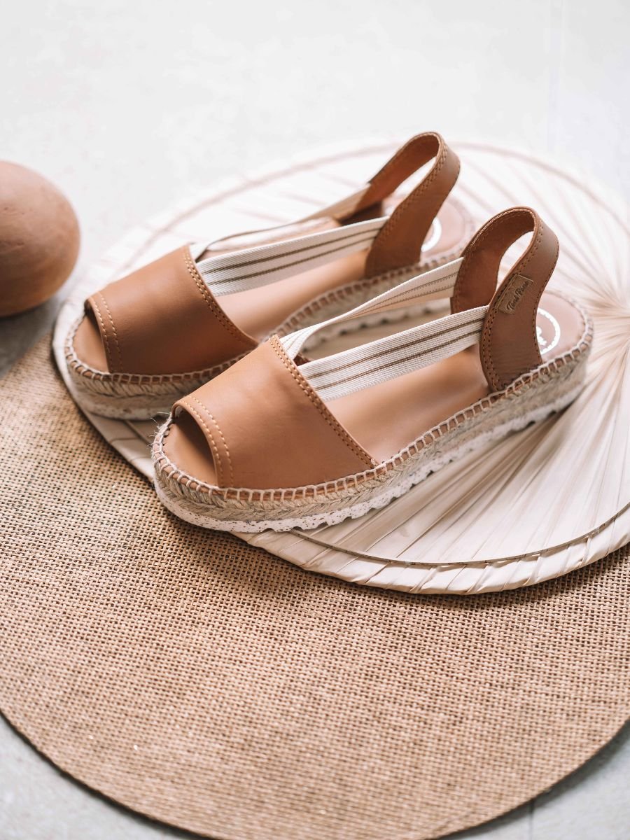 Sandalia de plataforma de yute para mujer | ESTEL-SW